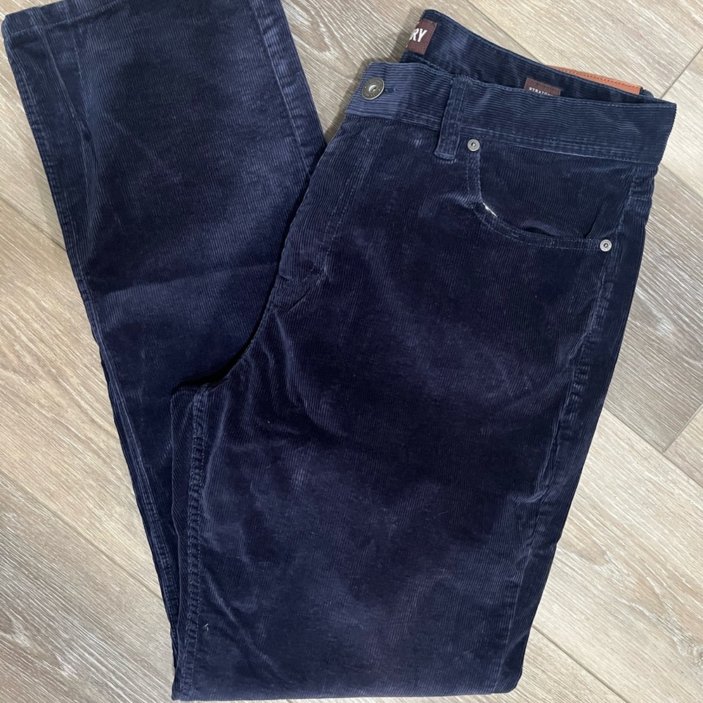 Alesbury Straight Leg Corduroy navy Pants